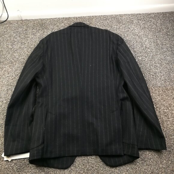 Dolce & Gabbana Suit 42R Flannel Wool Chalk Striped 38x28 New - Picture 9 of 16